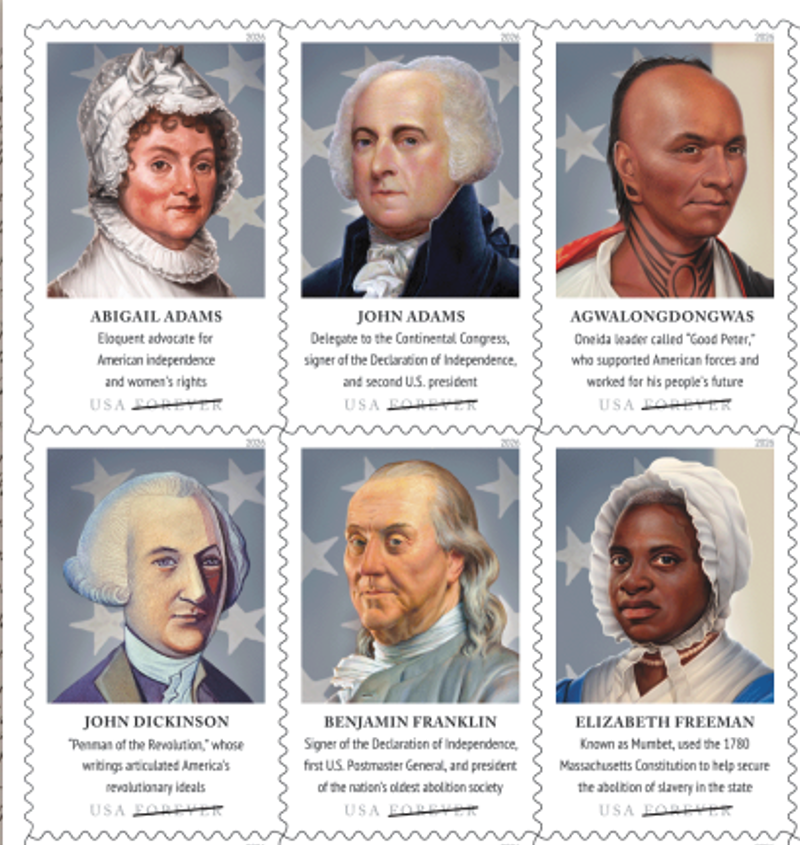 2026 Figures of the American Revolution stamps | Tool Stamps US Postage Stamps