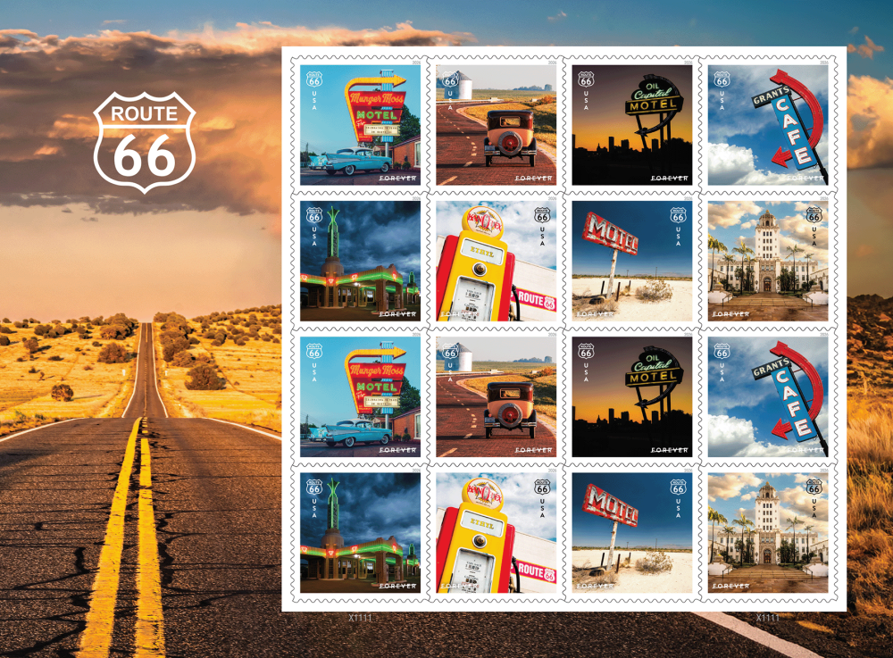 2026 Route 66 Stamps | Tool Stamps US Postage Stamps