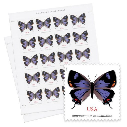 2021 Colorado Hairstreak Forever®Stamps | Tool Stamps US Postage Stamps