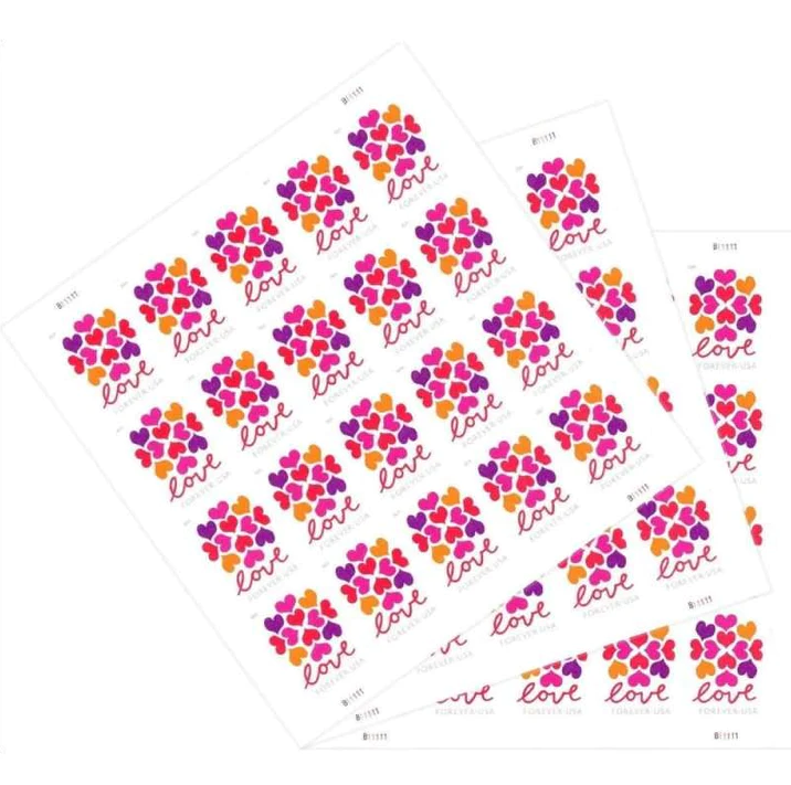 2019 Hearts Blossom Forever Stamps | Tool Stamps US Postage Stamps