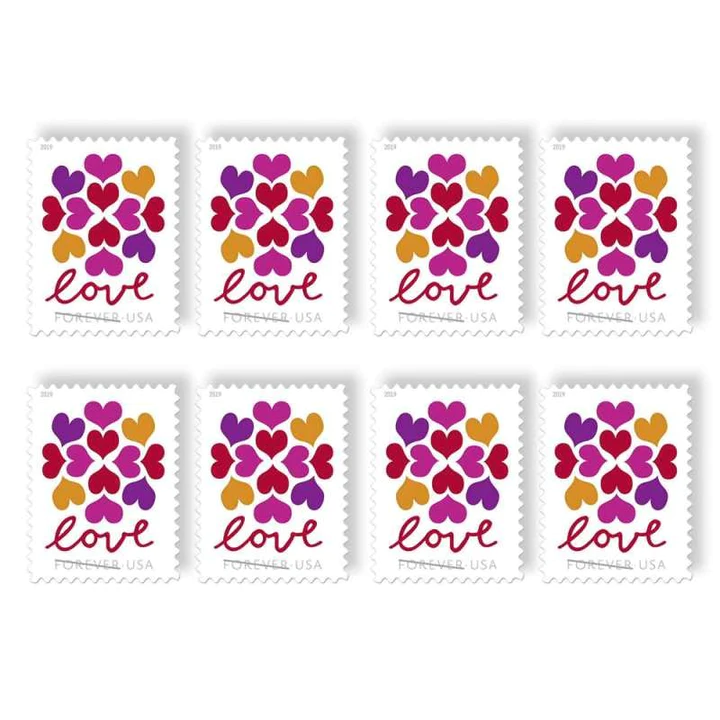 2019 Hearts Blossom Forever Stamps | Tool Stamps US Postage Stamps