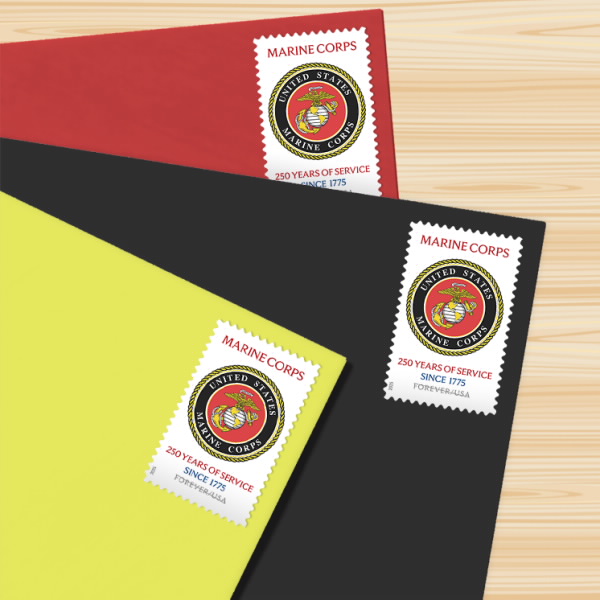 2025 U.S. Marine Corps 250th Stamps | Tool Stamps US Postage Stamps