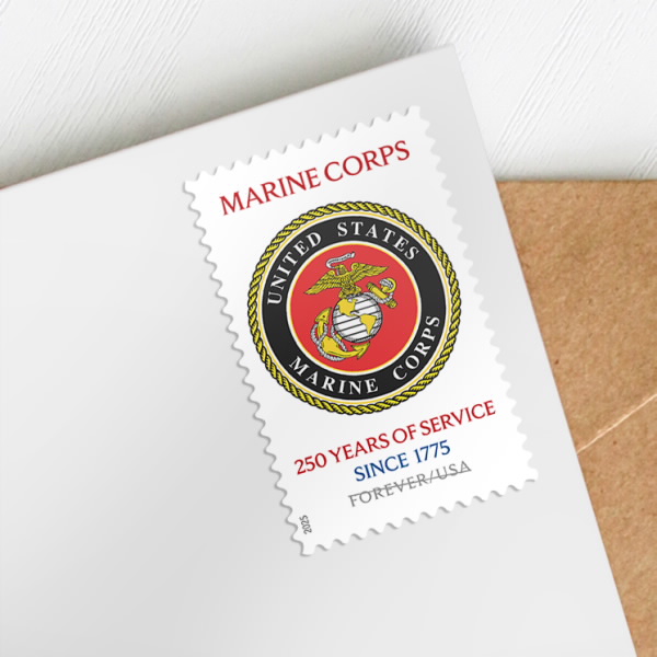 2025 U.S. Marine Corps 250th Stamps | Tool Stamps US Postage Stamps