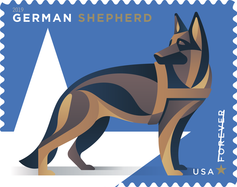 2019 Military Working Dogs Stamps 100 PCS | Tool Stamps US Postage Stamps