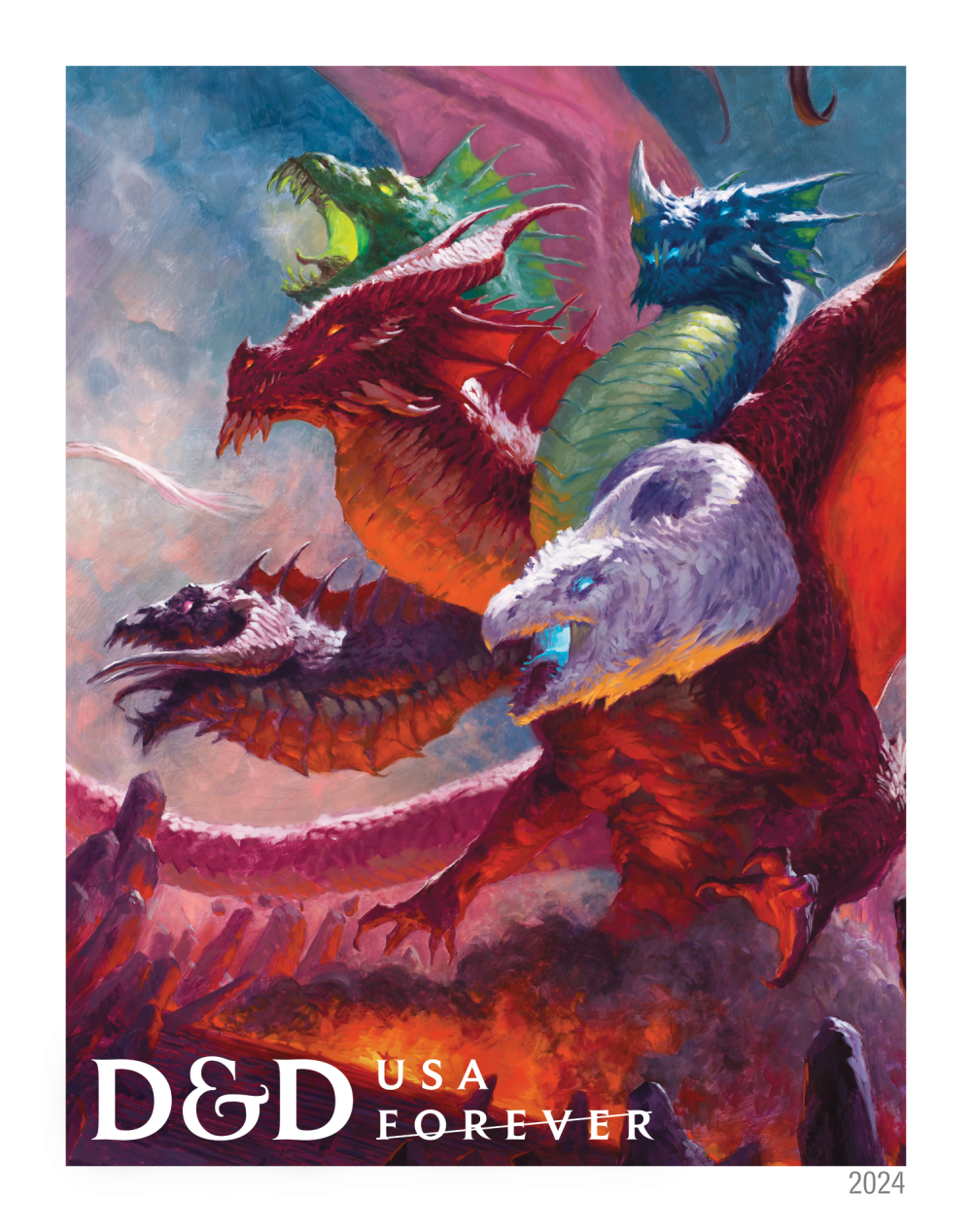 2024 Dungeons & Dragons Stamps - Forever Stamps